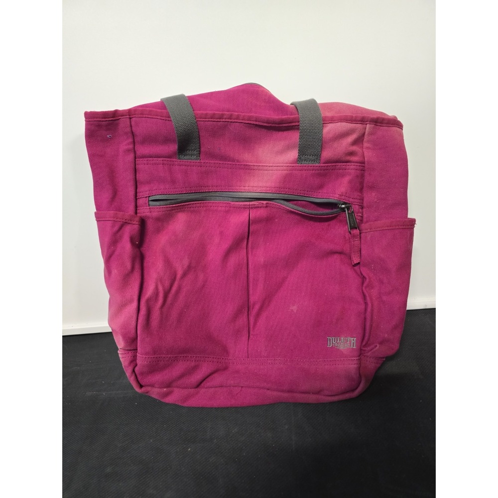 Duluth Trading Co Purple Canvas Travel Sling Bag Crossbody Purse Large 84703